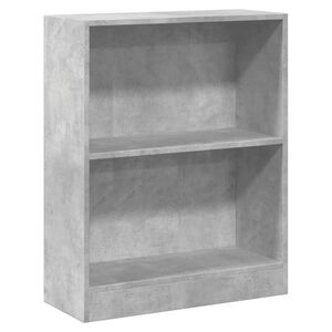 vidaXL B&uuml;cherregal Betongrau 60x24x76 cm Holzwerkstoff