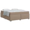 vidaXL Bettrahmen Cappuccino 180 x 200 cm Stoff