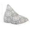 vidaXL Beanbag Hellgrau Stoff Patchwork