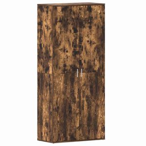 vidaXL Schuhschrank 80 x 39 x 178 cm Holzwerkstoff Ger&auml;ucherte Eiche