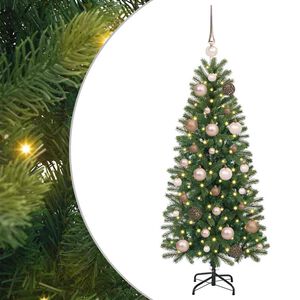 vidaXL K&uuml;nstlicher Weihnachtsbaum Gr&uuml;n 120 cm PE und PVC