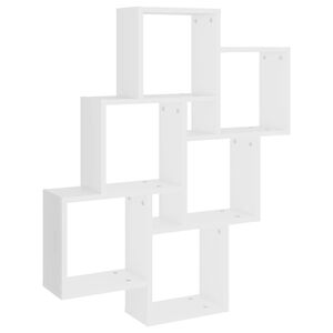 vidaXL W&uuml;rfelregal Wei&szlig; 78x15x93 cm Holzwerkstoff