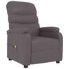 vidaXL Massagesessel Grau Kunstleder