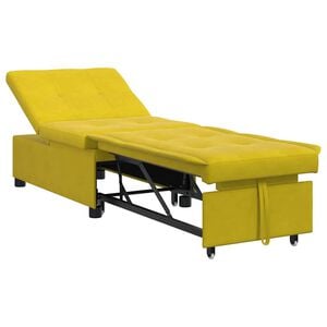 vidaXL Schlafsofa Gelb 194 x 67 x 82 cm Samt