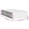 vidaXL Bettgestell ohne Matratze Dunkelbraun 120x200 cm Stoff