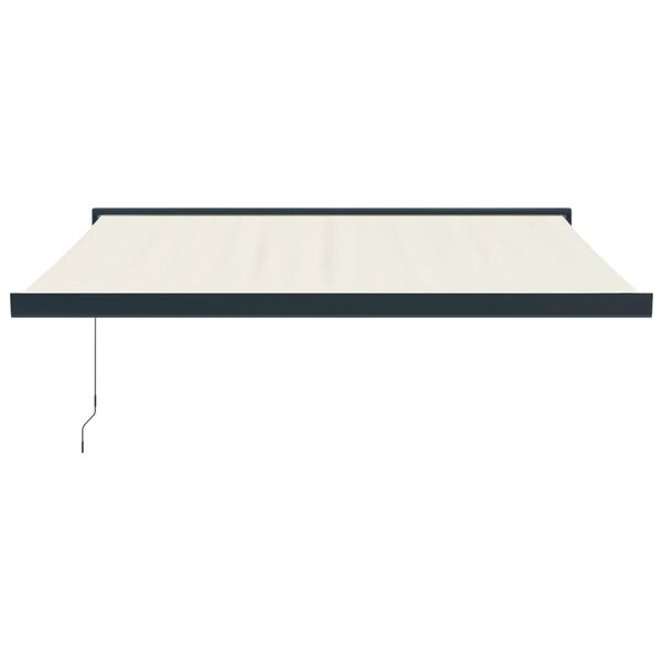 vidaXL Markise Einziehbar Creme 3,5x2,5 m Stoff und Aluminium