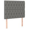 vidaXL Kopfteil Dunkelgrau 90 x 7 x 118/128 cm Stoff