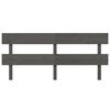 vidaXL Kopfteil Grau 204x3x81 cm Massivholz Kiefer