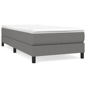 vidaXL Boxspringbettgestell Dunkelgrau 80x200 cm Stoff