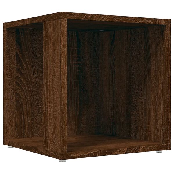 vidaXL Beistelltisch Braun Eichen-Optik 33x33x34,5 cm Holzwerkstoff