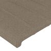 vidaXL Kopfteil Taupe 180x5x118/128 cm Stoff