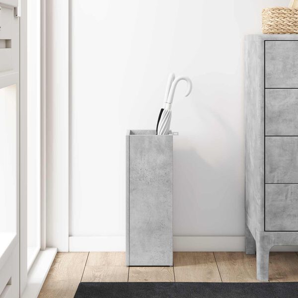 vidaXL Sonnenschirmhalter Beton Grau 20 x 20 x 55,5 cm Holzwerkstoff