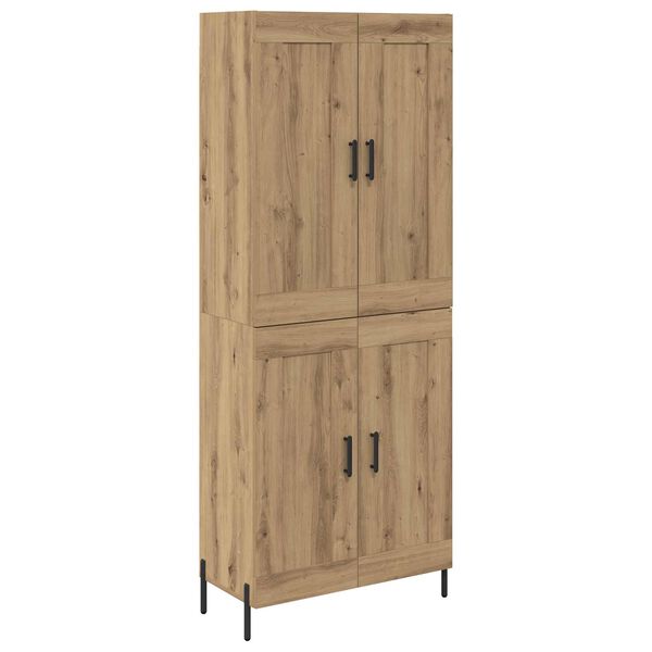 vidaXL Highboard 2 pcs Artisan-Eiche Holzwerkstoff