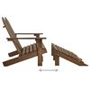 vidaXL Adirondack-Gartenbank 2-Sitzer mit Fu&szlig;teil Tannenholz Braun