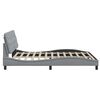 vidaXL Bettgestell ohne Matratze Hellgrau 160x200 cm Stoff