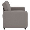 vidaXL 2-Sitzer-Sofa Taupe 160x77x82 cm Stoff