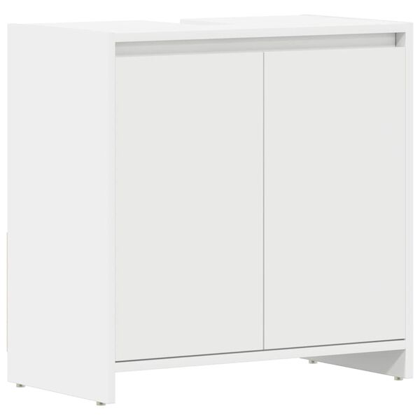 vidaXL Badezimmerschrank Weiß 60x33x61 cm Holzwerkstoff