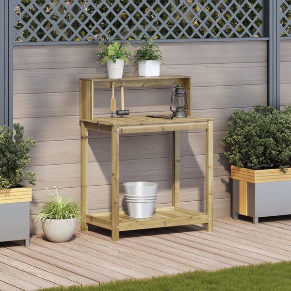 vidaXL Pflanztisch Ablagen 82,5x50x109,5 cm Imprägniertes Kiefernholz