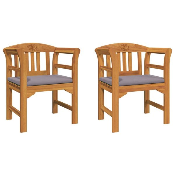 vidaXL Rosenbank Natur 68,5 x 46 x 82,5 cm Massivholz Akazie