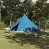 vidaXL Familien-Tipi-Zelt mit Dach Blau und Grau 560 x 560 x 300 cm