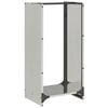 vidaXL Brennholzregal 40x30x80 cm Edelstahl