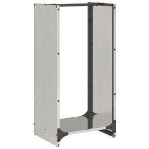 vidaXL Brennholzregal 40x30x80 cm Edelstahl