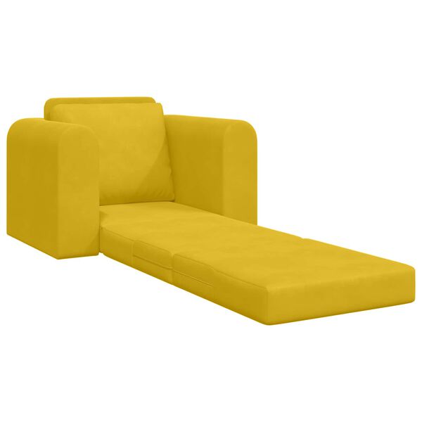 vidaXL Schlafsofa Gelb 98 x 71 x 83 cm Samt