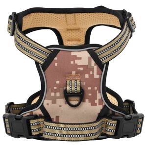 vidaXL Hundegeschirr mit Leine & Halsband Verstellbar Camouflage S