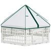 vidaXL 6-Panel-Hundespielplatz Wei&szlig; 122 x 106 x 79 cm Kunststoff