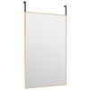 vidaXL T&uuml;rspiegel Golden 50x80 cm Glas und Aluminium