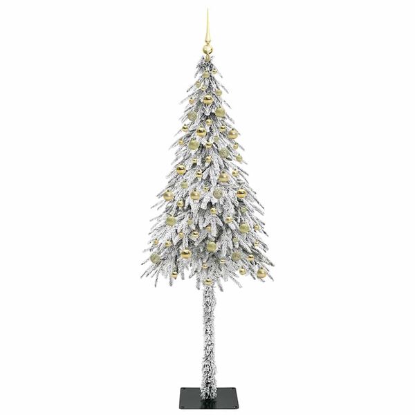 vidaXL Weihnachtsbaum mit 300 LEDs Wei&szlig; 210 cm PE und Stahl