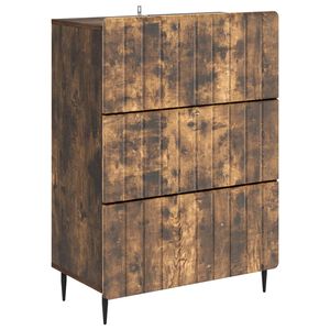vidaXL Schubladenschrank 66 x 34,5 x 92 cm Holzwerkstoff R&auml;uchereiche