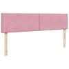 vidaXL Ottoman-Bett mit Matratzen & LEDs Rosa 160x200 cm Samt