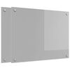 vidaXL K&uuml;chenr&uuml;ckwand 2 pcs Hellgrau 80 x 60 cm Geh&auml;rtetes Glas