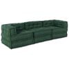 vidaXL Modulare Sofagarnitur 3 pcs Gr&uuml;n Stoff