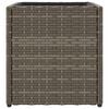 vidaXL Pflanzk&uuml;bel 2 Stk. Grau 36x30x32 cm Poly Rattan