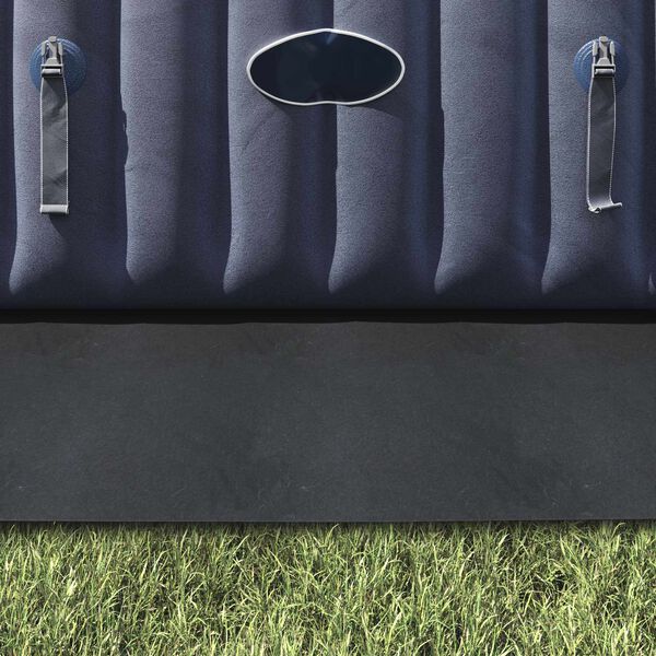 vidaXL Pool-Bodentuch Hellgrau 420x220 cm Polyester Geotextil