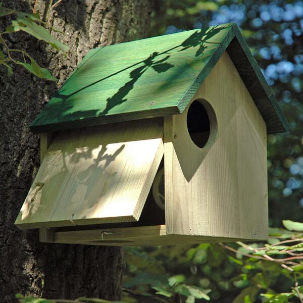 dobar Eichh&ouml;rnchenhaus mit 3 Eing&auml;ngen Natur und Gr&uuml;n