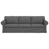 vidaXL Sofa Dunkelgrau Gesamtabmessungen: 245 x 82 x 80 cm (B x T x H)