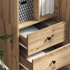 vidaXL Highboard mit Schubladen Artisan-Eiche 45,5 x 34 x 127 cm