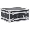 vidaXL Waffenkoffer Aluminium ABS Schwarz