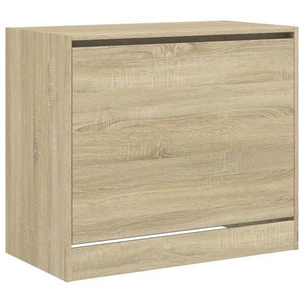 vidaXL Schuhschrank Sonoma-Eiche 80x42x69 cm Holzwerkstoff
