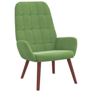 vidaXL Relaxsessel Hellgr&uuml;n Samt