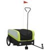 vidaXL Fahrradanh&auml;nger Schwarz und Gr&uuml;n 45 kg Eisen