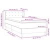 vidaXL Boxspringbett mit Matratze Dunkelblau 80x210 cm Samt