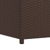 vidaXL Garten-Auflagenbox Braun 120x50x60 cm Poly Rattan