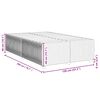 vidaXL Bettgestell ohne Matratze Creme 120x200 cm Stoff