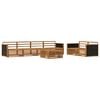 vidaXL Outdoor-Sofagarnitur 7 stk. Natur Massivholz Akazie