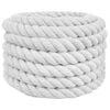 vidaXL Baumwollseil 60 mm 5 m Wei&szlig; 100% Baumwolle