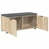vidaXL Flurbank mit Kissen mit Speicher Sonoma-Eiche 100 x 38 x 46 cm